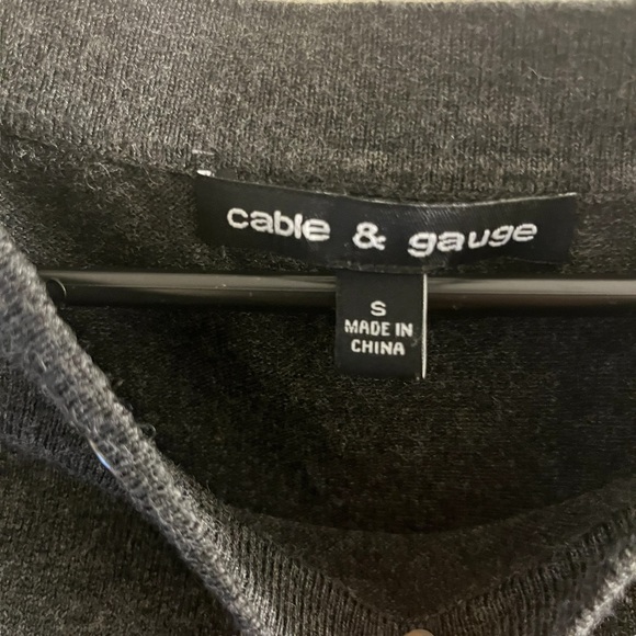 Gray sweater with silver holes design - Picture 3 of 3